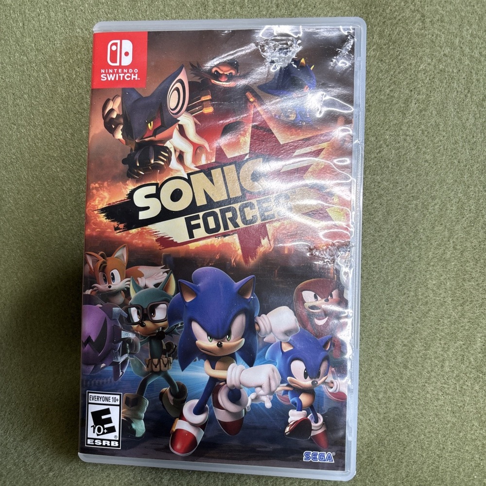 SEGA Sonic Forces Nintendo Switch w/ Case, Multiplayer, E10+, NTSC-U/C